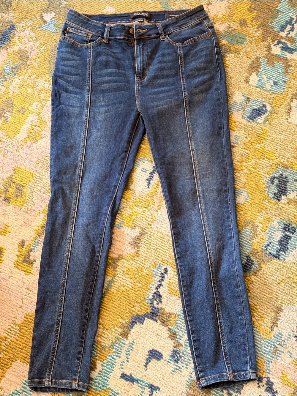 Judy Blue Indigo Skinny Jeans with Front Seam